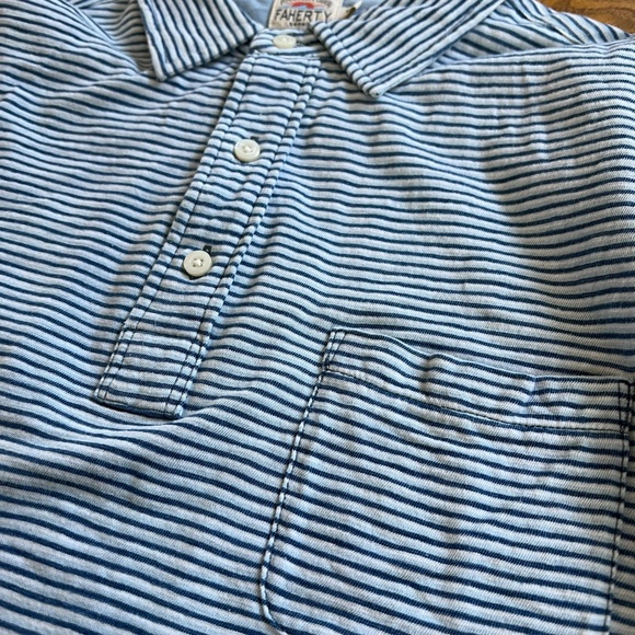 Faherty Brand Short-Sleeve Indigo Polo - Picture 3 of 6